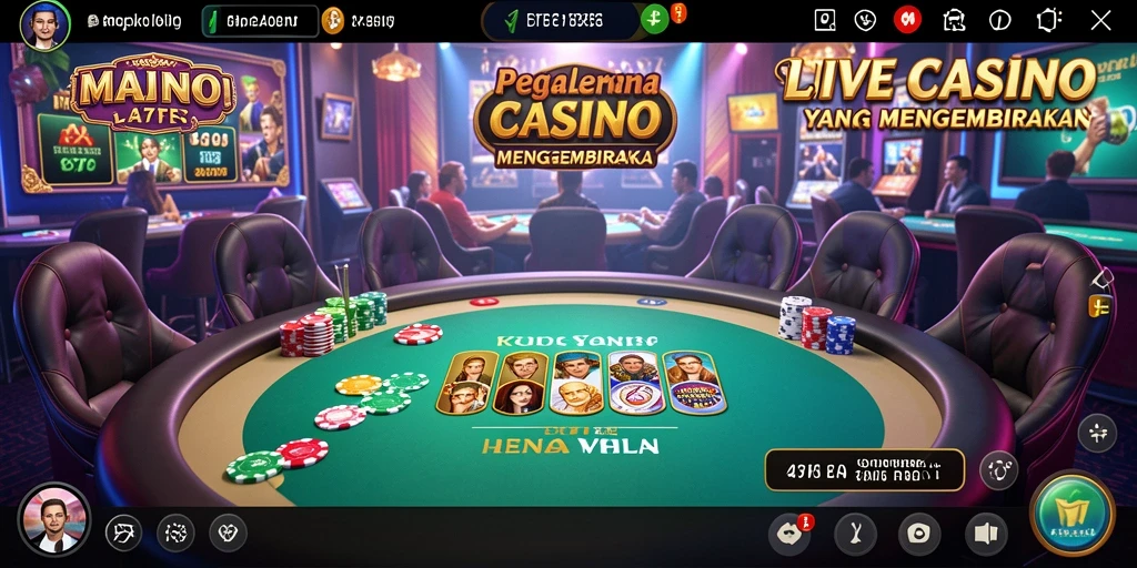 Tampilan gameplay Live Casino di aplikasi 47F yang menarik dan interaktif.