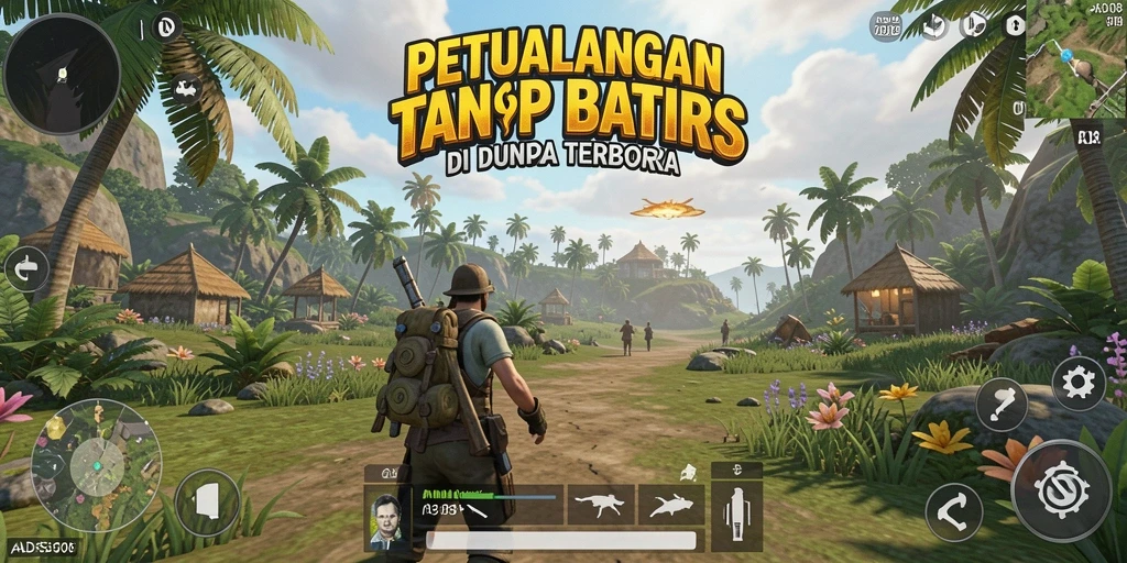 Tampilan gameplay ADS508 yang menakjubkan dalam dunia terbuka.