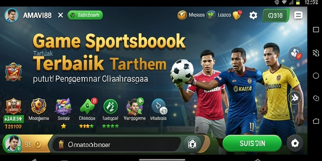 Tangkapan layar gameplay AMAVI88 menunjukkan pengalaman taruhan olahraga yang menarik.