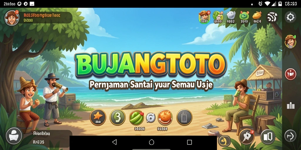 Tampilan gameplay BUJANGTOTO yang seru dan penuh warna.