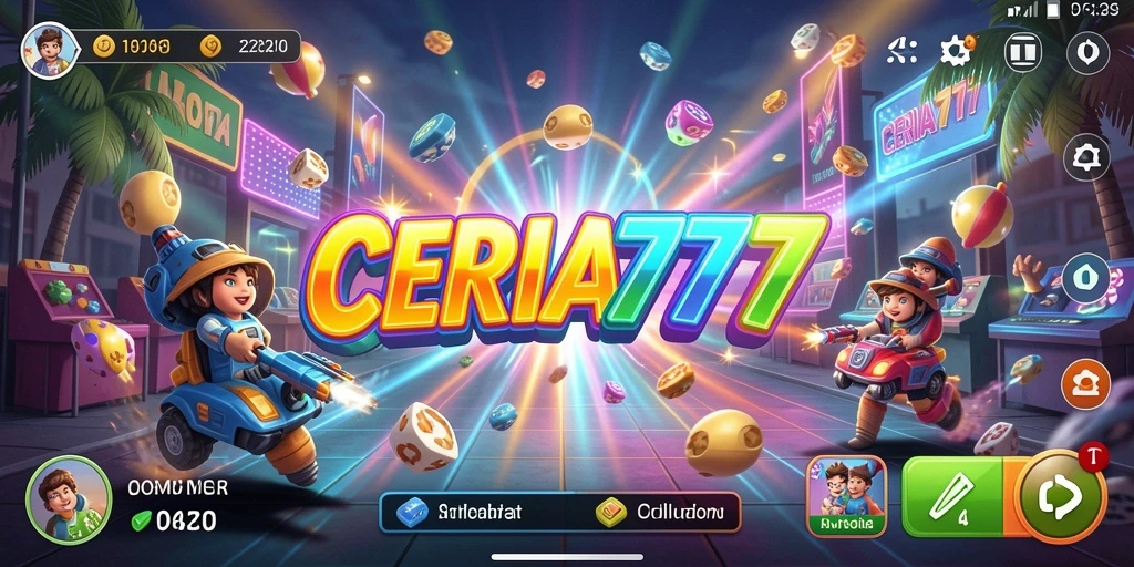 Tampilan seru gameplay CERIA777 yang menantang dan menyenangkan.
