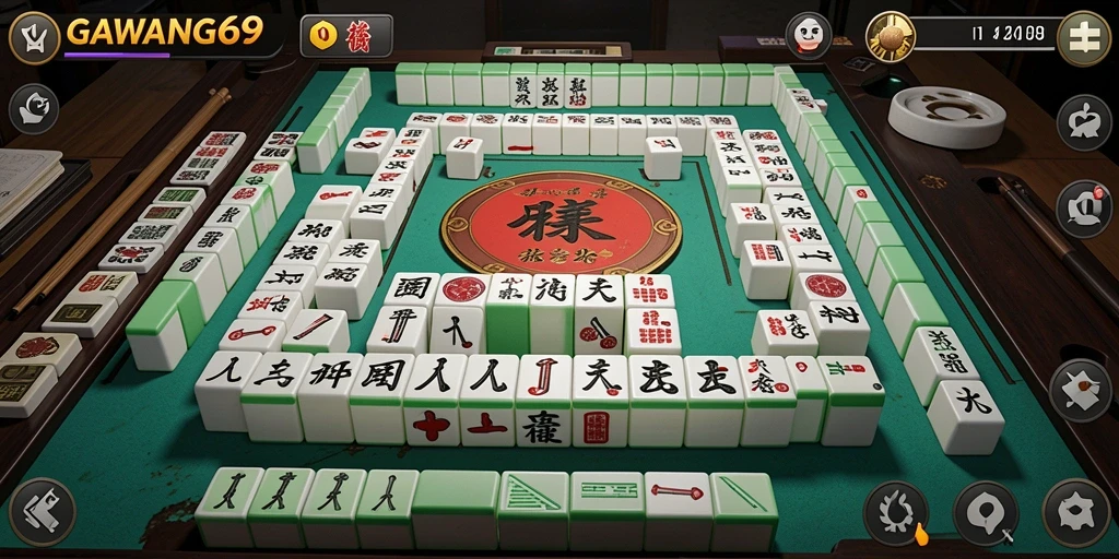 Tampilan gameplay yang menarik dari GAWANG69 saat bermain Mahjong.