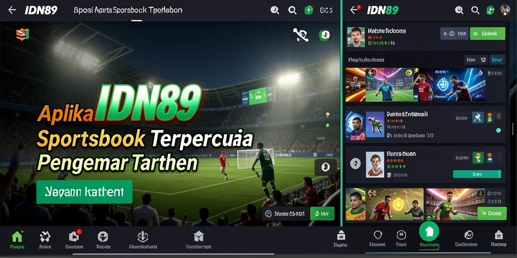 Tampilan menarik dan gameplay taruhan olahraga yang mendebarkan.