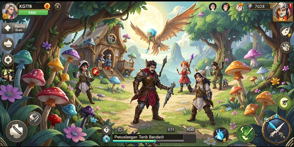 Screenshot menampilkan gameplay petualangan yang mendebarkan dan penuh aksi.