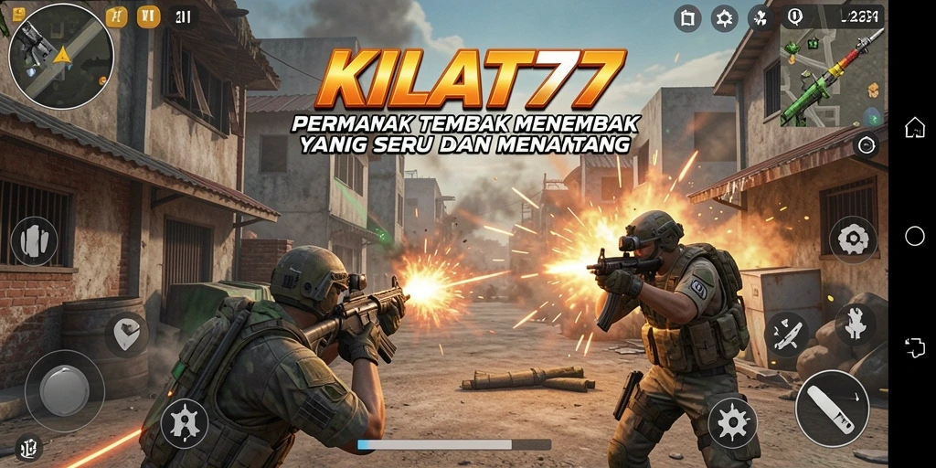 Tampilan gameplay KILAT77 dengan aksi tembak menembak yang seru.