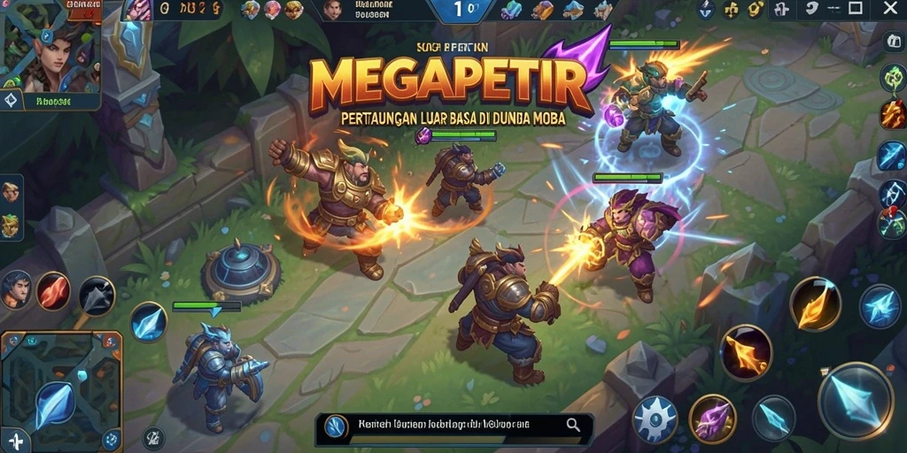 Tampilan gameplay seru di dunia <strong>MEGAPETIR</strong>.