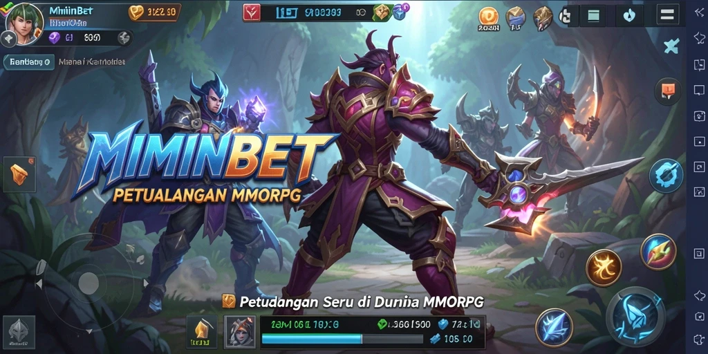 Tampilan gameplay menarik dari MIMINBET dalam dunia MMORPG.