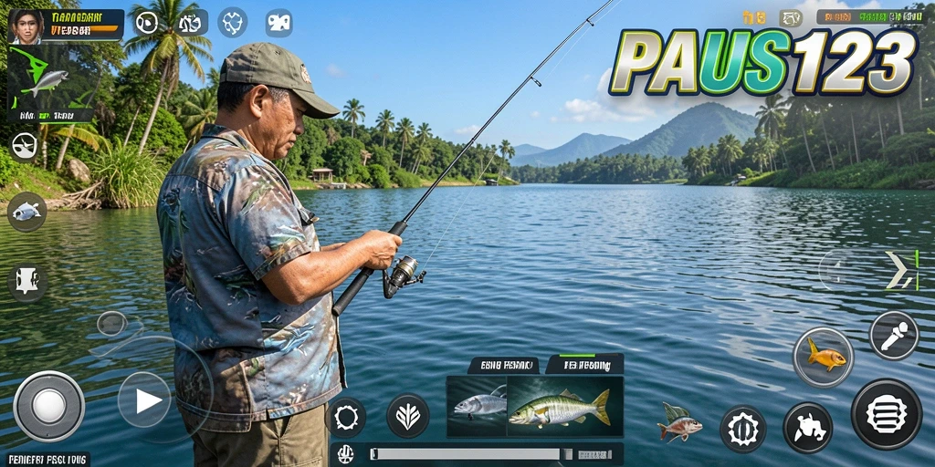 Gameplay PAUS123 yang menarik dan penuh aksi memancing.