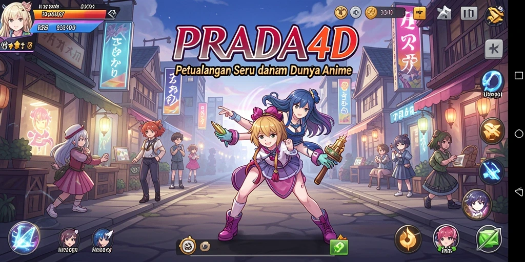 Tangkapan layar utama menampilkan aksi mendebarkan dalam PRADA4D.