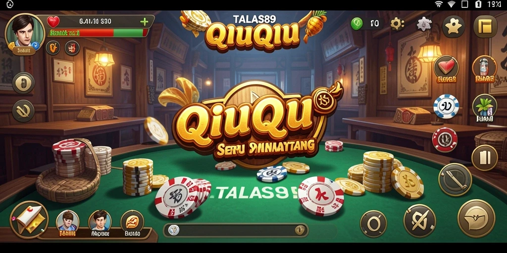 Tampilan gameplay seru dari TALAS89 saat bermain QiuQiu.