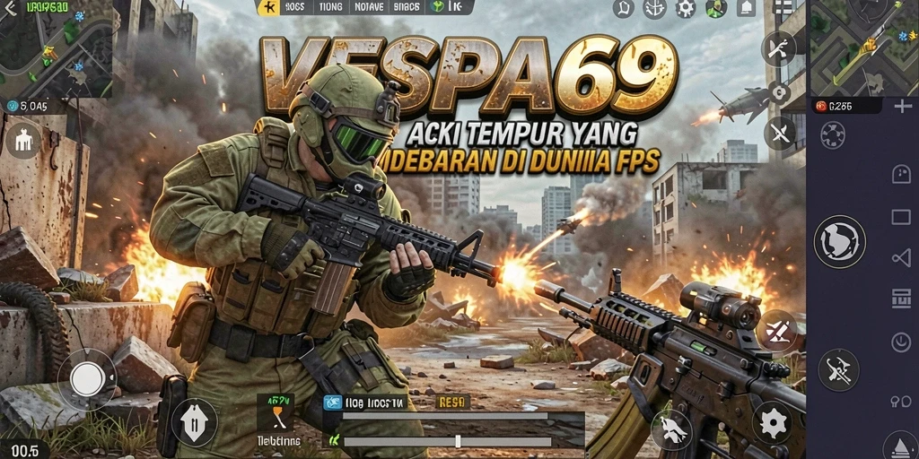 Tampilan aksi gameplay mendebarkan di VESPA69.