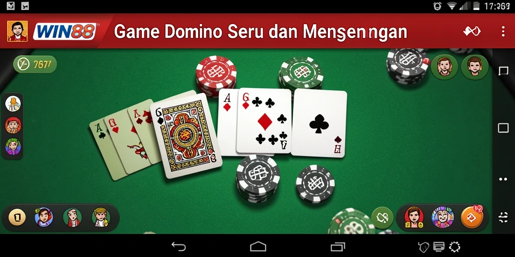 Tampilan menarik dari gameplay Domino di WIN88.